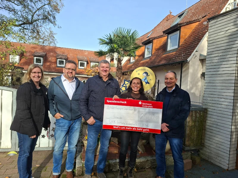 Spende der Innung Sanitär Heizung Klempnertechnik Vorderpfalz